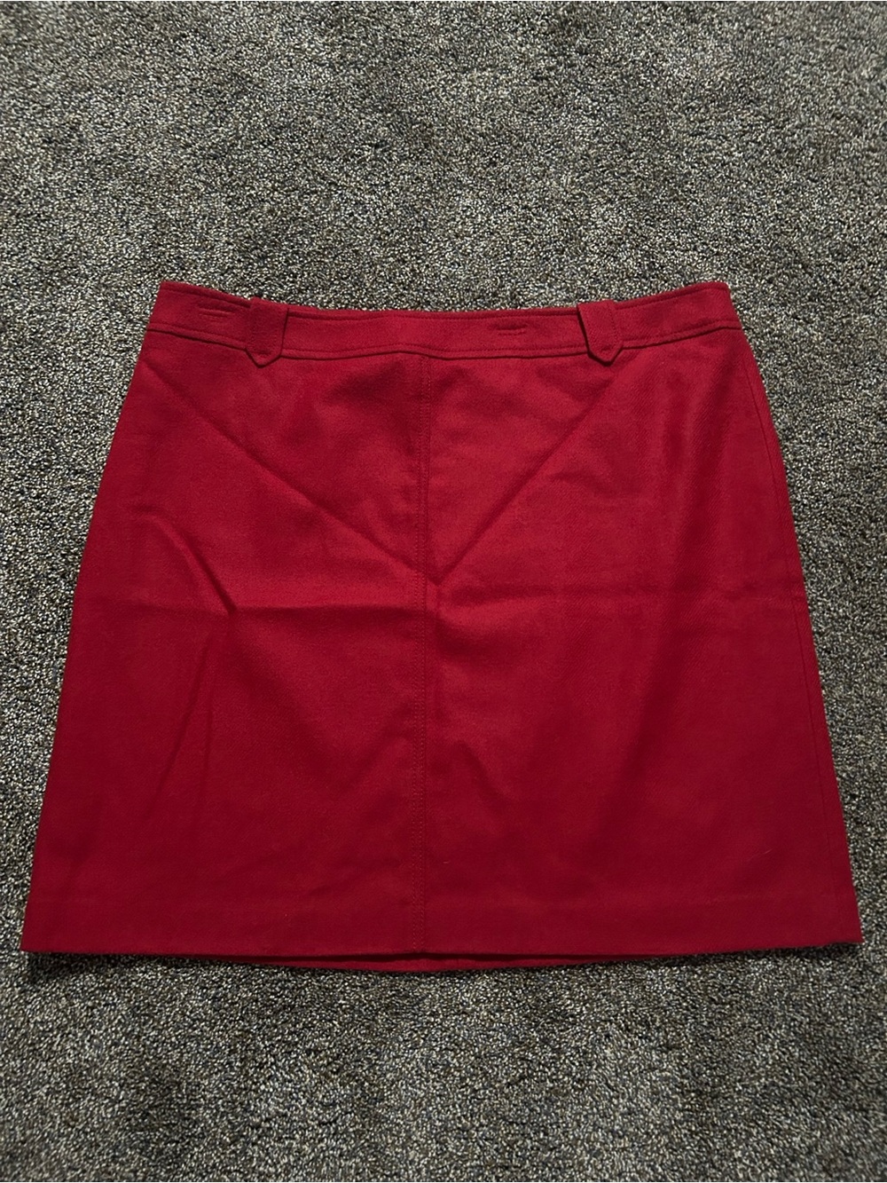 NWT Talbots size 20 solid red wool blend pencil skirt fall business casual plus